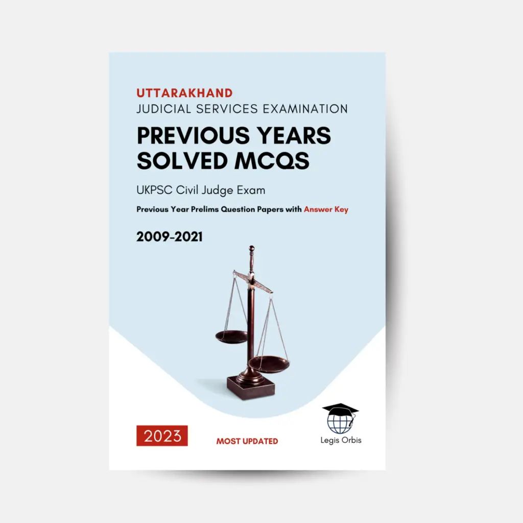 Uttarakhand Judicial Services Exam — Previous Year Solved MCQs
